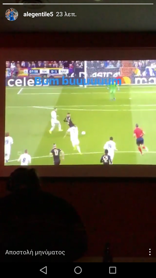 Το μπουμ μπουμ του Τζεντίλε στο instagram για τη Νάπολι (pic)