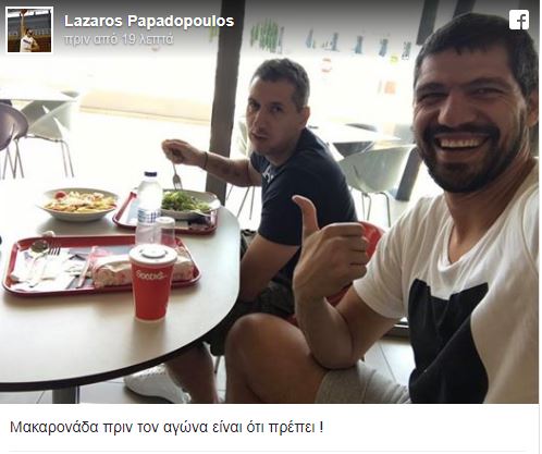 Ούτε να... φάει δεν αφήνει τον Διαμαντίδη ο Παπαδόπουλος! (pic)