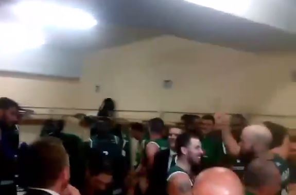 Πάρτι στα αποδυτήρια του Παναθηναϊκού! (vid)