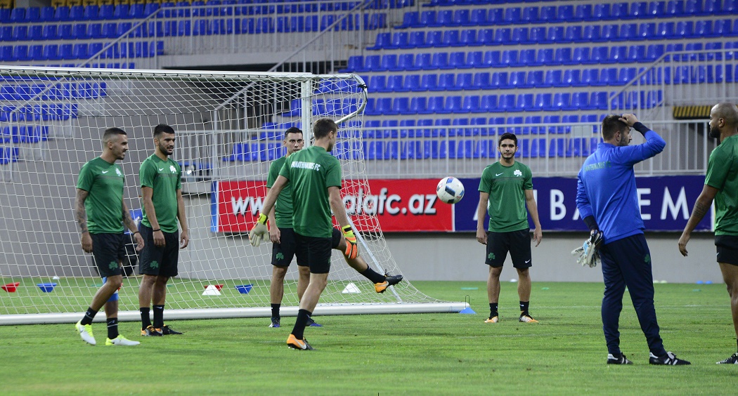 Τα... κολπάκια του Καμπέσας και όχι μόνο, στην προπόνηση του Παναθηναϊκού στο Μπακού! (pics)