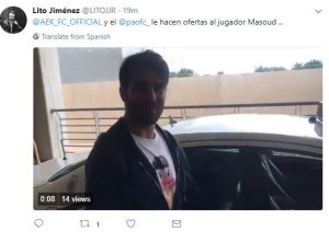 "Προτάσεις Παναθηναϊκού και ΑΕΚ για Μασούντ" (pic)