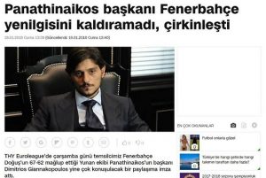 Πόνεσε τους Τούρκους η ανάρτηση Γιαννακόπουλου (pics)