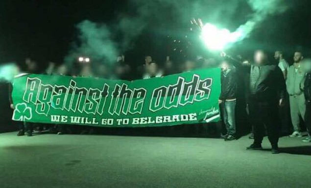 Yποδοχή στα Τρίκαλα για τον Εξάστερο με πανό-καρφί για Euroleague (pic)