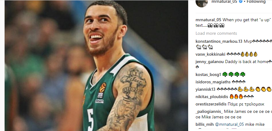 Το «πονηρό» post του Τζέιμς μετά τη νίκη επί της Μακάμπι! (pic)