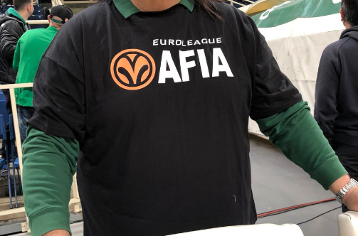Με μπλουζάκι "Euroleague Mafia" στο ΟΑΚΑ! (pic)