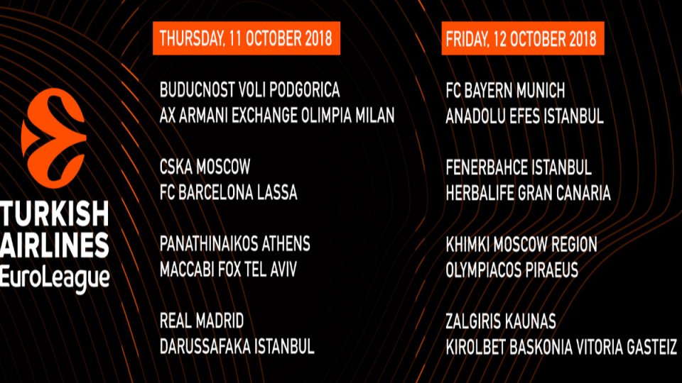 Πρόγραμμα Euroleague: Πρεμιέρα στο ΟΑΚΑ για Παναθηναϊκό