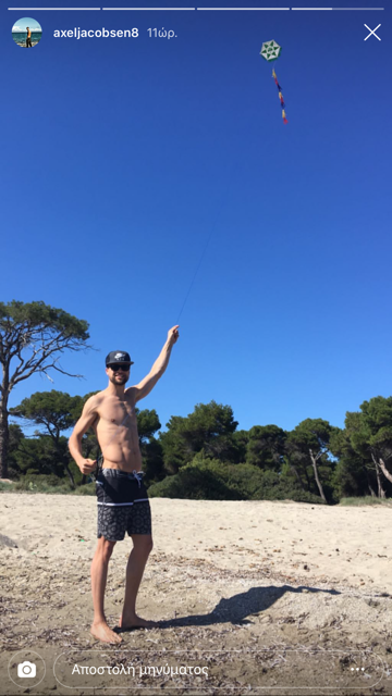 Παίκτης του Παναθηναϊκού πετάει χαρταετό με το τριφύλλι (pic)