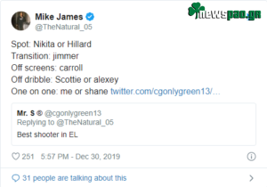 Σχολίασε...Φριντέτ και Ράις ο Τζέιμς στο Τwitter (pics)