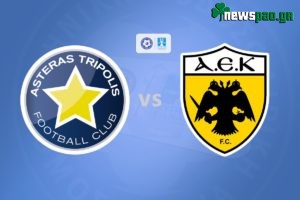 Αστέρας Τρίπολης - ΑΕΚ Live Streaming για το Κύπελλο (Asteras - AEk)