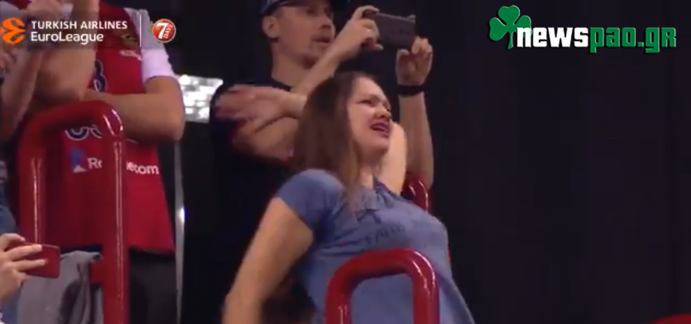 ΚΛΑΜΑ! Η αντίδραση Ρωσίδας στο τρίποντο-παράταση του Καλάθη (pic)