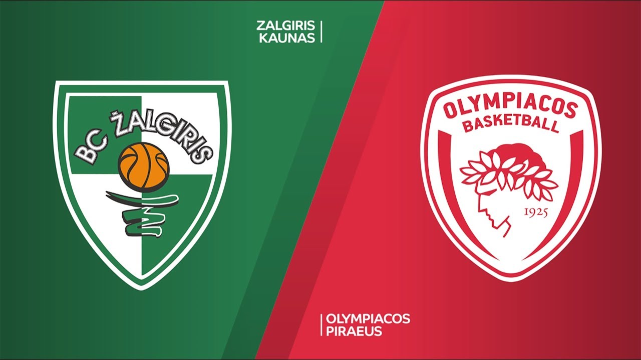 Ζαλγκιρις - Ολυμπιακος Live Streaming: Zalgiris Kaunas - Olympiacos