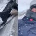 Ντελιβεράς έπεσε πέντε φορές από τη μηχανή στα χιόνια για να πάει μια παραγγελία (vid)