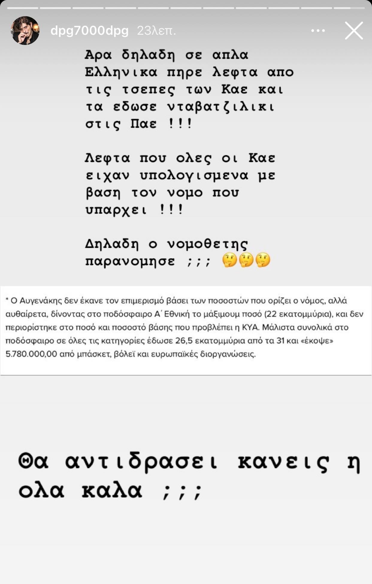 Χείμαρρος ο Γιαννακόπουλος για ΠΑΕ και ΚΑΕ: «Πήραν λεφτά από τις τσέπες μας!» (pic)