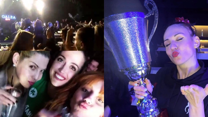 Στα... μπουζούκια ο Παναθηναϊκός - Το «κάψανε» τα κορίτσια! (vids)