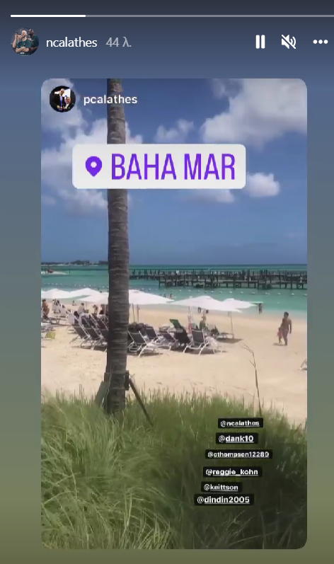 Στις Μπαχάμες ο Νικ Καλάθης μαζί με τον αδερφό του, Πατ (pic)