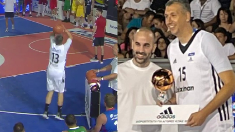 Μυθικός Διαμαντίδης, κέρδισε διαγωνισμό στα 42 χρόνια με εκκίνηση 5/5 τρίποντα! (vid)