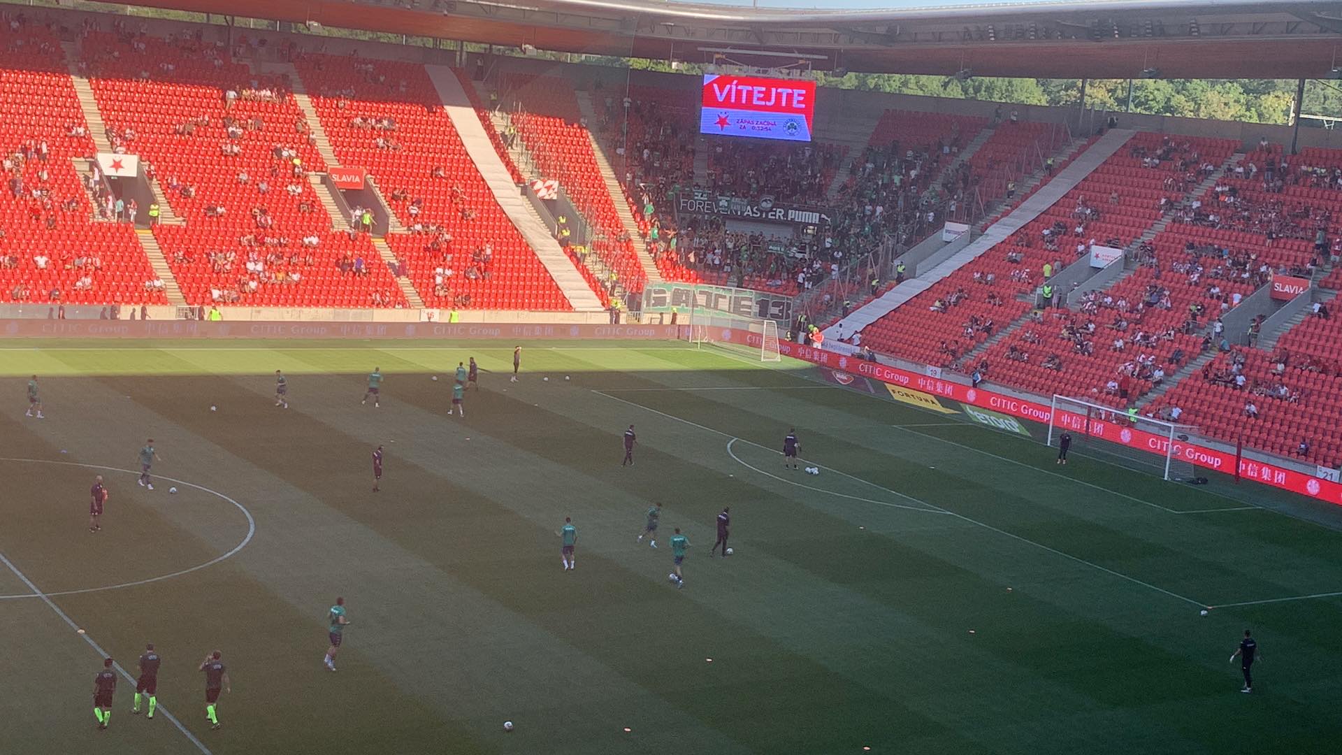 Βγήκε για ζέσταμα ο Παναθηναϊκός, αποδοκιμασίες οι Τσέχοι (vid)