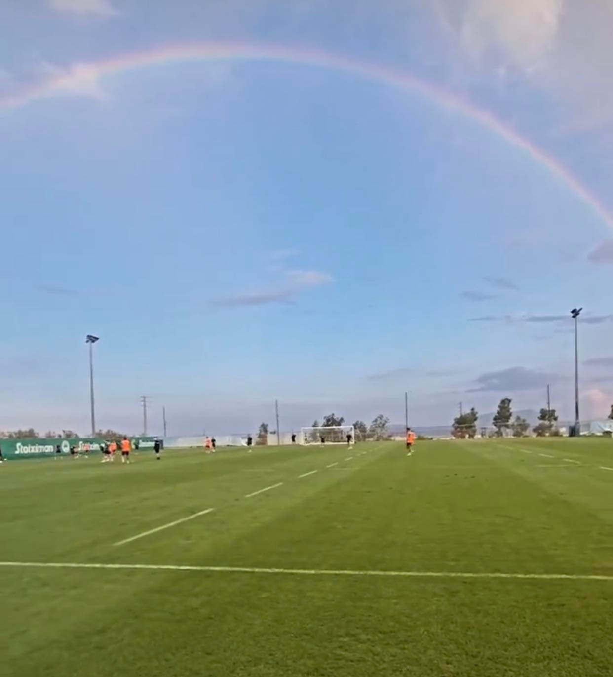 Παναθηναϊκός: Το εντυπωσιακό ουράνιο τόξο πάνω από το Κορωπί