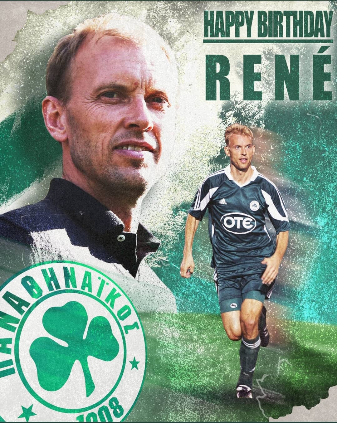 Οι ευχές της ΠΑΕ Παναθηναϊκός στον Ρενέ Χένρικσεν!