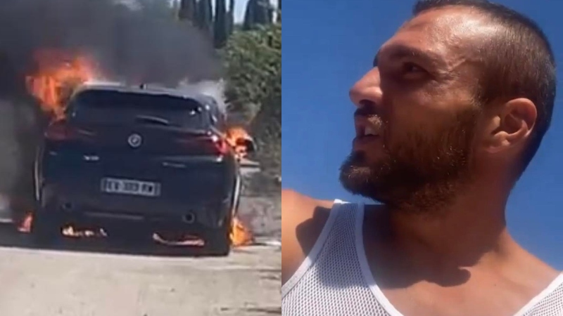 Σοκάρει ο Μολό - Τυλίχτηκε στις φλόγες το αυτοκίνητό του!