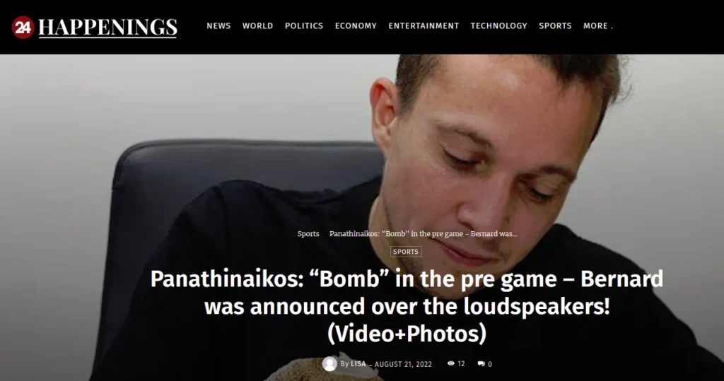 Τον γύρο του κόσμου κάνει η απόκτηση Μπερνάρντ από τον Παναθηναϊκό (pics)