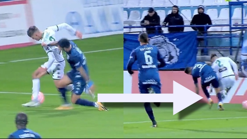 Τράβηγμα - γκρέμισμα στον Βαγιαννίδη, δεν είδαν πέναλτι οι διαιτητές! (pics)