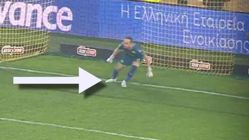 Νόμιμα απέκρουσε το πέναλτι ο Μπρινιόλι - Πατάει καθαρά την γραμμή! (vid)