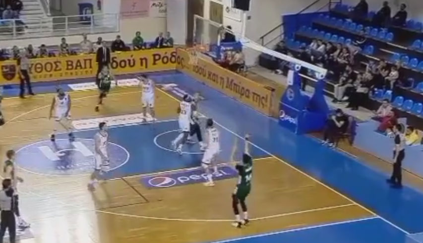 Air-ball σε ελεύθερο τρίποντο ο Γιώργος Καλαϊτζάκης! (vid)