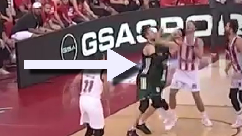 Η άτυχη στιγμή των τελικών: Ο Καλαϊτζάκης «τραυμάτισε» άθελά του τον Πονίτκα (vid)