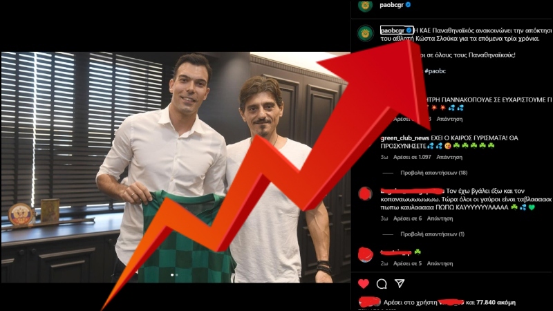 Η ΚΑΕ Παναθηναϊκός «σπάει» και το ρεκόρ στο Instagram! (pic)
