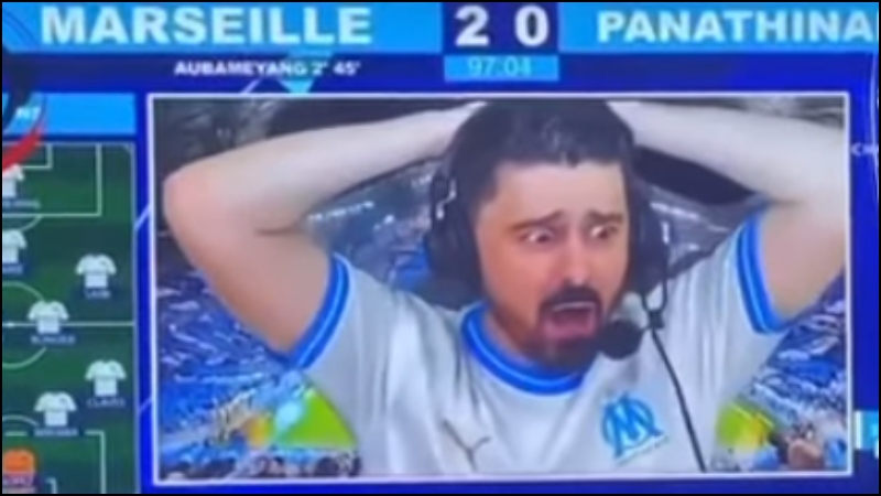 Οπαδός της Μαρσέιγ παθαίνει ΣΟΚ την ώρα των πέναλτι (vid)
