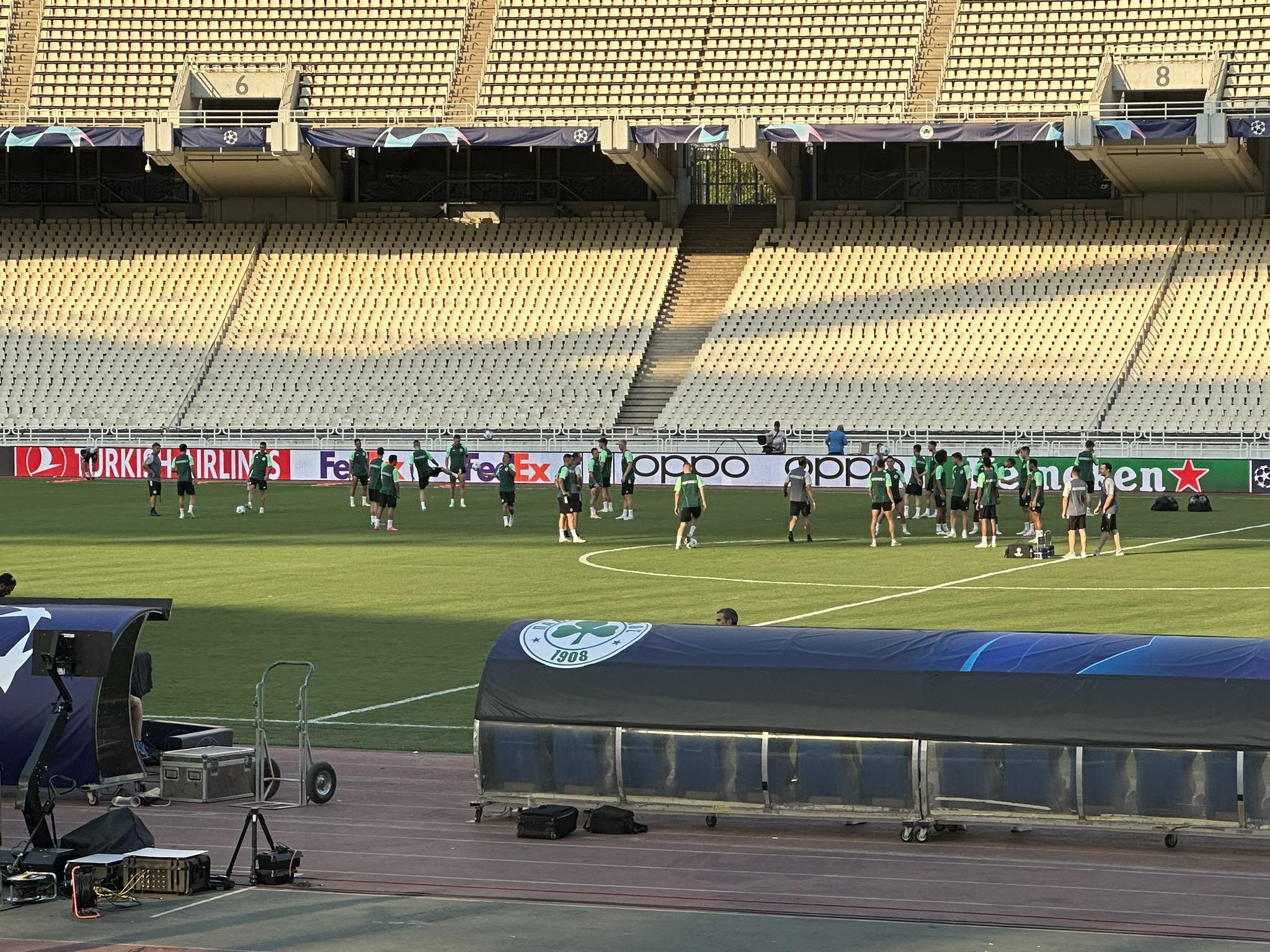 Φόρεσε τα ευρωπαϊκά του το ΟΑΚΑ - Φωτογραφίες και βίντεο από την προπόνηση