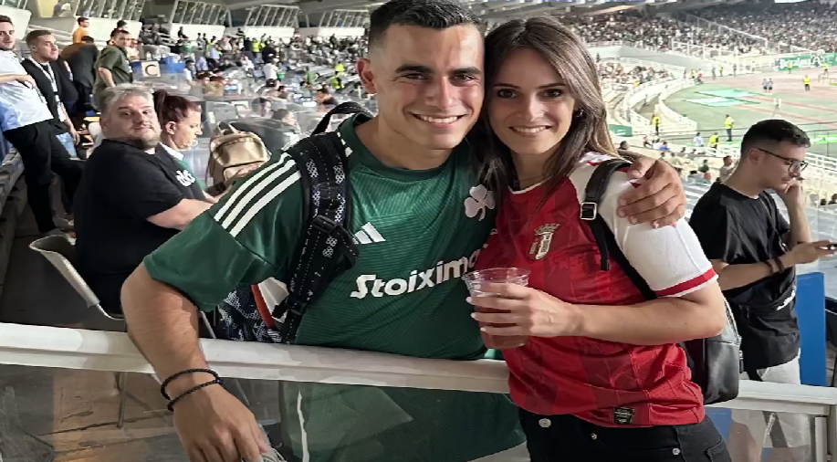 Η θαυμάστρια της Μπράγκα που έκλεψε τις εντυπώσεις στο ΟΑΚΑ (vid)