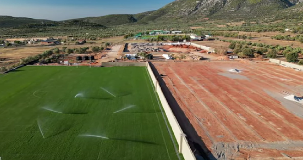 Βίντεο: Προχωρούν οι εργασίες του Παναθηναϊκού στο Κορωπί - Έτοιμο το πρώτο γήπεδο! (vid)