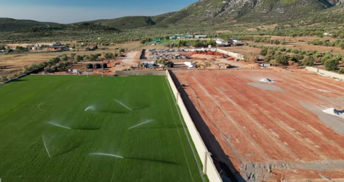 Βίντεο: Προχωρούν οι εργασίες του Παναθηναϊκού στο Κορωπί - Έτοιμο το πρώτο γήπεδο! (vid)