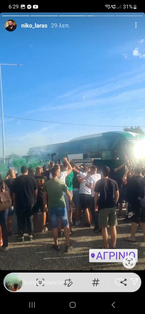 Τρομερή υποδοχή για Παναθηναϊκό στο Αγρίνιο! (pic+vid)