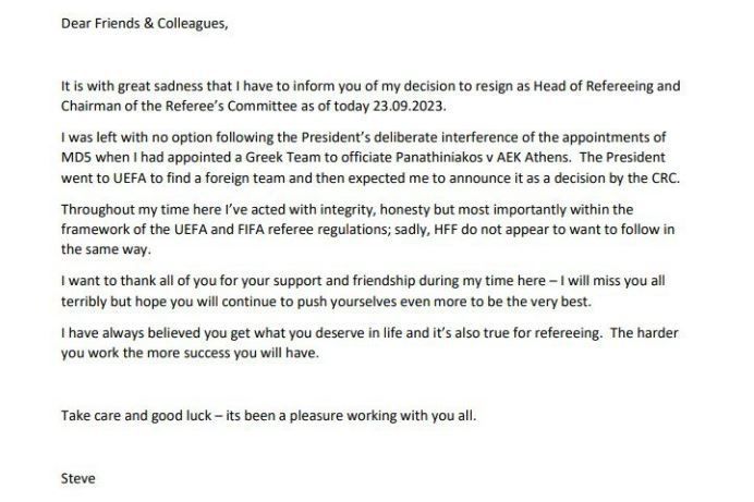 ΕΚΤΑΚΤΟ: Παραιτήθηκε ο Μπένετ λόγω... Παναθηναϊκού!