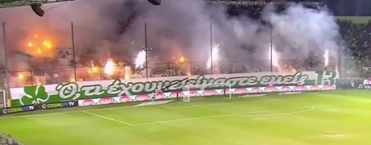 Παναθηναϊκός-ΠΑΟΚ: Πανό με νόημα στη Θύρα 13 (pic)