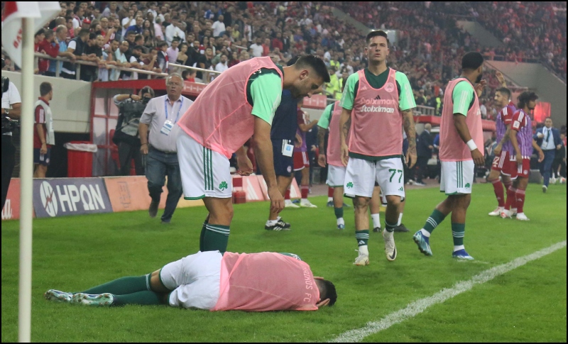 Οπαδοί Ολυμπιακού για Παναθηναϊκό: «Βγείτε έξω οέ, οέ, οέ!»