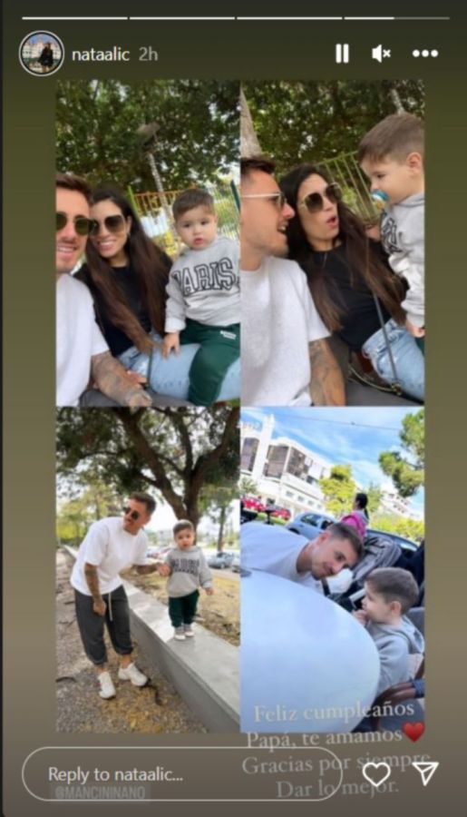 Παναθηναϊκός: Οι ευχές στον Μαντσίνι από την σύντροφό του (pic)