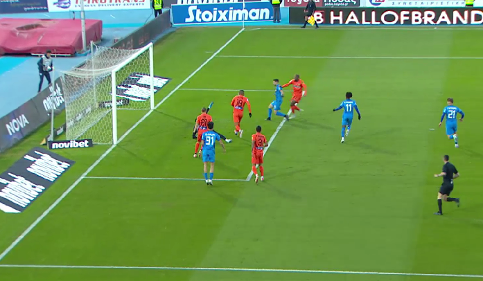 Ο Παμλίδης αστόχησε προ κενής εστίας απέναντι στην ΑΕΚ (vid)