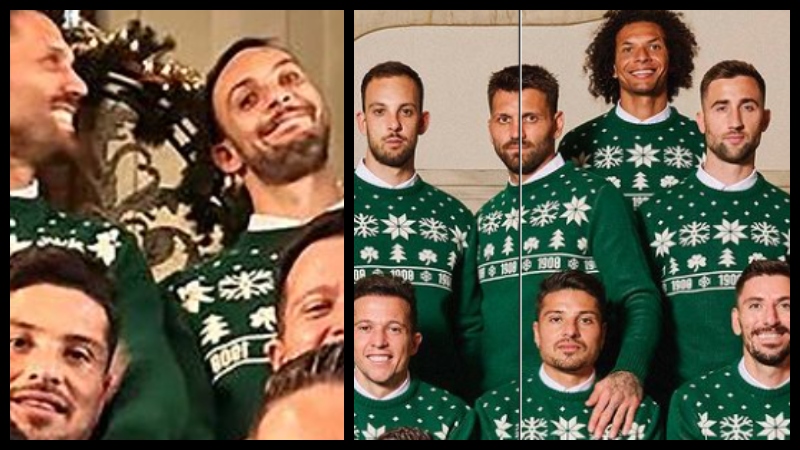 «Χαρούμενα Χριστούγεννα» από τους ποδοσφαιριστές του Παναθηναϊκού (pics)