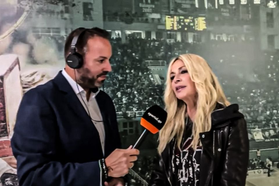 Εκστασιασμένη με Παναθηναϊκό η Άννα Βίσση: «Ενθουσιάστηκα, φώναζα, έκλεισε η φωνή μου!»