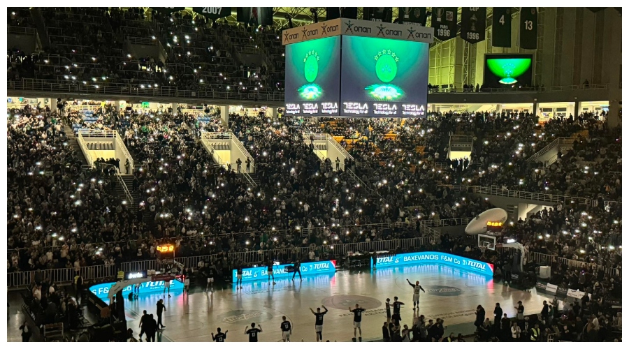 Η είσοδος των παικτών του Παναθηναϊκού στο παρκέ του ΟΑΚΑ! (vid)