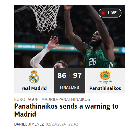 Φοβούνται τον Εξάστερο οι Ισπανοί: «Προειδοποίηση στη Ρεάλ από τον Παναθηναϊκό!» (pic)