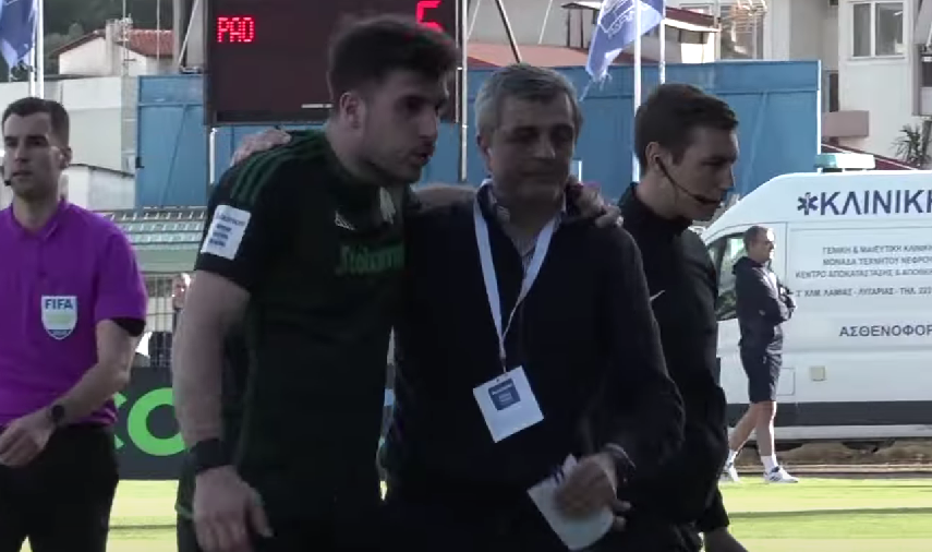 Παναθηναϊκός: Η καυτή ατμόσφαιρα στη Λαμία - Η αγκαλιά Ιωαννίδη - Παπαβασιλείου (vid)