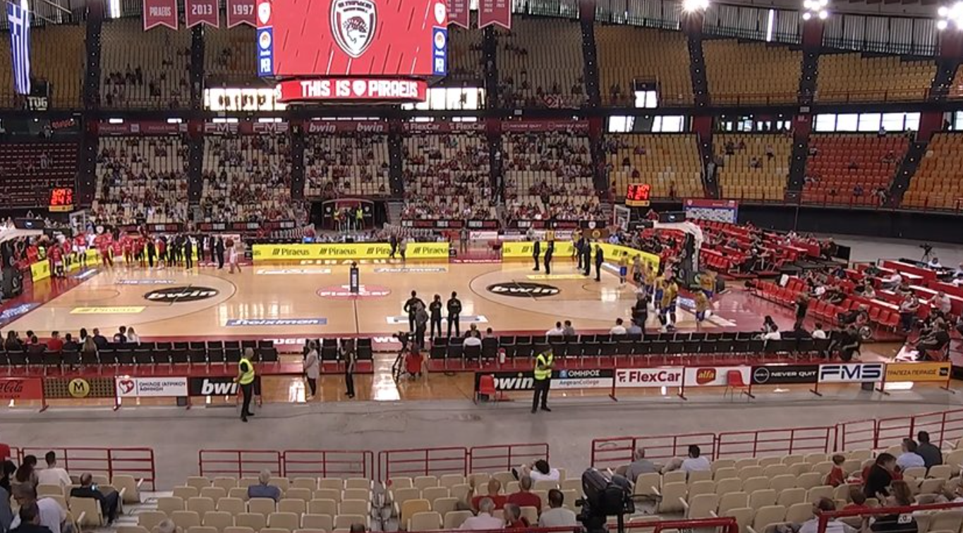 Θλιβερή εικόνα: Άδειο το ΣΕΦ για το 1ο ματς του Ολυμπιακού μετά το Βερολίνο! (pic)