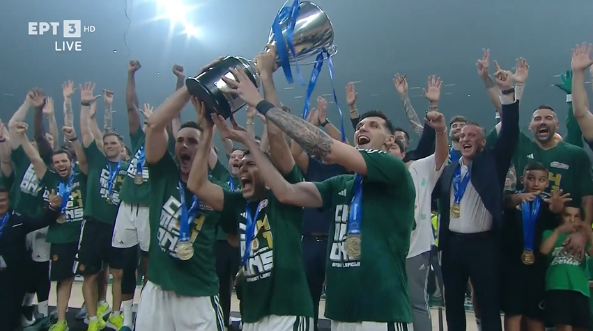 Πρωταθλητής Ελλάδας ο Παναθηναϊκός - Η απονομή στη μεγαλύτερη ομάδα της Ευρώπης (vids-pics)