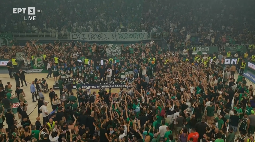 Πρωταθλητής Ελλάδας ο Παναθηναϊκός - Η απονομή στη μεγαλύτερη ομάδα της Ευρώπης (vids-pics)