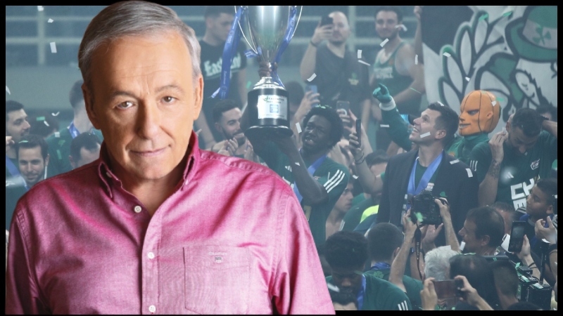 Δεν είχε... TV-Queen - Πανηγύρισε το Πρωτάθλημα του Παναθηναϊκού στο ΟΑΚΑ ο Ανδρέας Μικρούτσικος (vids)